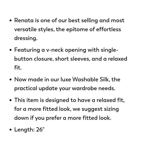 $148 NEW AMOUR VERT 1X WASHABLE SILK VNECK SHORT SLEEVE BLOUSE TUNIC TOP NWT - Picture 2 of 4